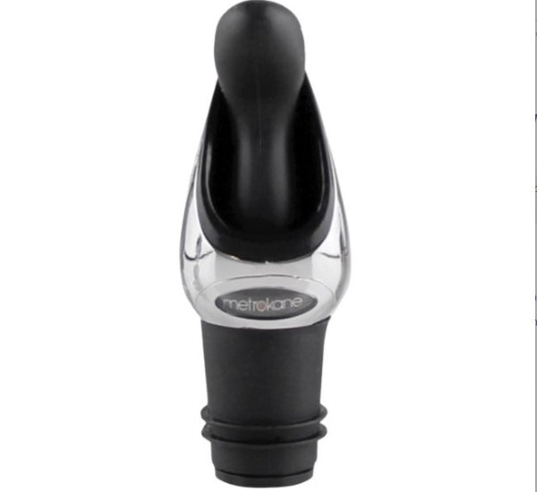 Houdini Wine Pourer and Stopper Makes Pouring Easy and Stopper Keeps Wine Fresh