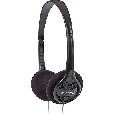 Koss Black Lightweight Portable Stereo Headphones 80Hz-15KHz