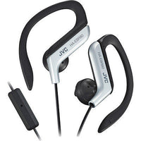 JVC Sports Stereo  Ear Clip Earbuds with Remote and Mic Silver New in Package