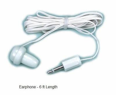 MCM White Monophonic Private Listening Earphone New in Package