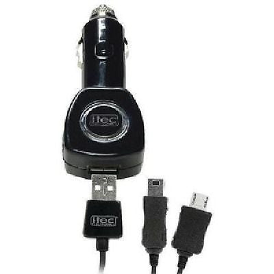 Itec Electronics Compact Blackberry Phone Car Charger Black New