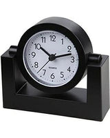 Sima TimeKeeper Black Swivel Desk Clock Battery Operated