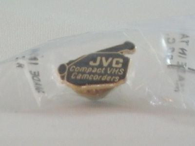 JVC Pinback Compact VHSC Camcorder Gold & Black New in Package