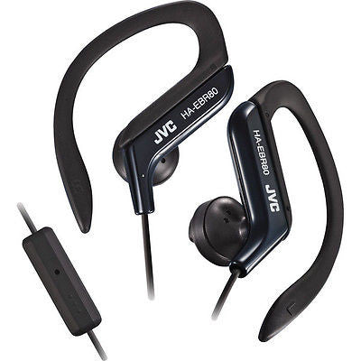 JVC Sports Stereo Ear Clip Earbuds with Remote and Mic Black New in Package