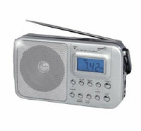 SuperSonic AM FM Shortwave Radio Alarm Clock Speaker AC or DC Battery Operated