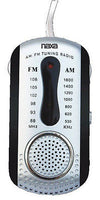 Naxa AM FM Compact Portable Radio Black & Earbuds and Speaker