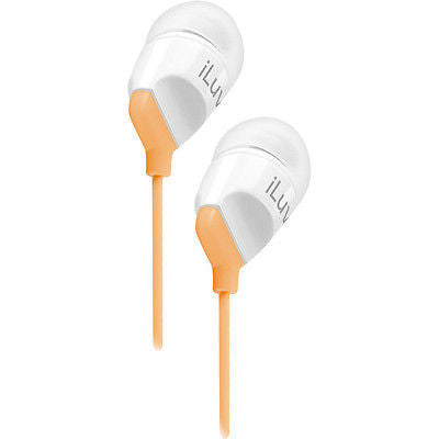iLUV IEP318D Jam On Noise Isolation Stereo Earbuds Orange BOGO New in Package