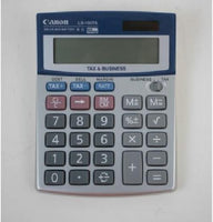 Canon 10-Digit Silver Desktop Calculator Angled Display Business Tax Functions