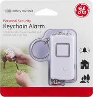 GE Key Chain Alarm Personal Emergency Panic Buttton Flashlight White