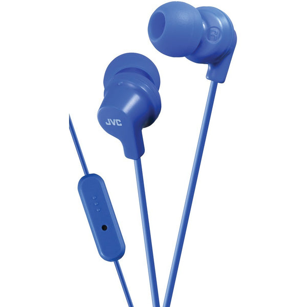 JVC Colorful Sound Earbuds with Remote and Mic Earbuds 8-23K Hz Blue
