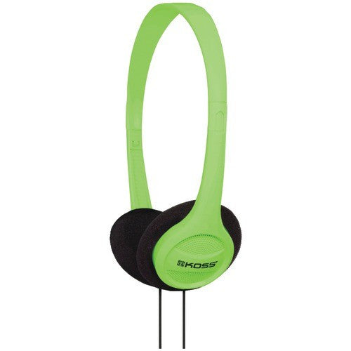 Koss Green Lightweight Portable Stereo Headphones 80Hz-15KHz