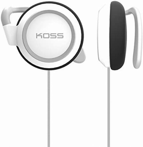 Koss White Ear Clip Headphones 50-18K Hz 36 Ohm 4' Cord