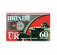 Maxell Normal Bias Type I EQ Blank Cassette Tape UR60 Recording