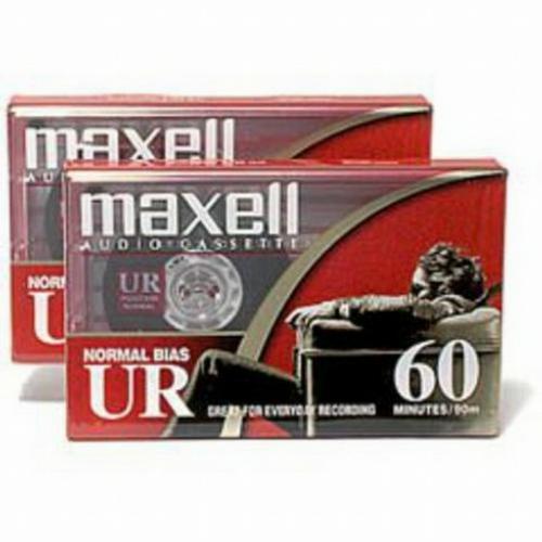 Maxell 2 PACK Normal Bias Type I EQ Blank Cassette Tape UR60 Recording
