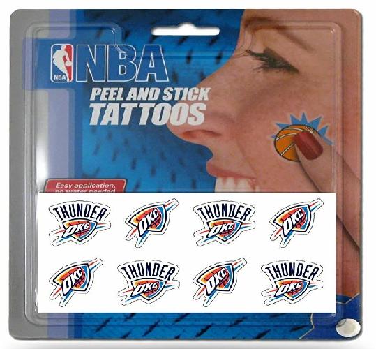 NBA Oklahoma City Thunder Face Tattoos Eight Pieces OKC Thunder