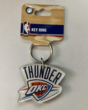 OKC Thunder Multicolor Plastic Keyring with FOB New Licensed NBA Merchandise