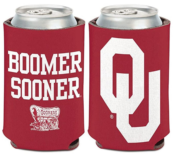 OU Oklahoma Sooners Beer Soda Can Cooler Koozie Made in USA