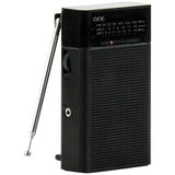 QFX Black Compact AM FM Shortwave Radio Speaker Headphone Jack Antenna LED Tuner