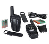 Uniden Walkie Talkies Up To 16-Mi NOAA Weather Radio Rechargeable Batteries Belt Clips USB Cable